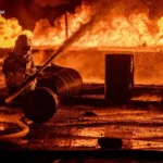 Удар по Одещині: спалахнув обʼєкт паливно-енергетичної інфраструктури (фото)