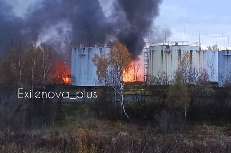 У Підмосков'ї зайнялася нафтобаза після атаки БпЛА