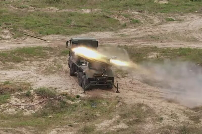 В НГУ провели випробування оновленої РСЗВ Град