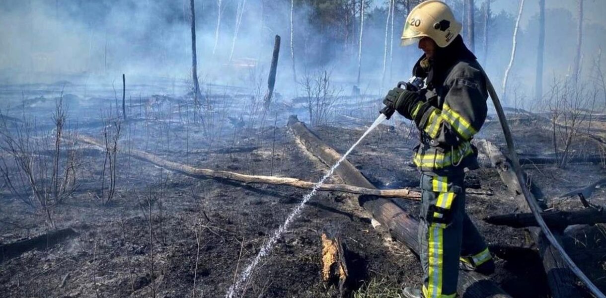 На Чернігівщині палають тисячі гектарів лісу